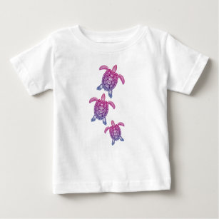 Camiseta De Bebé Tortuga polinesia