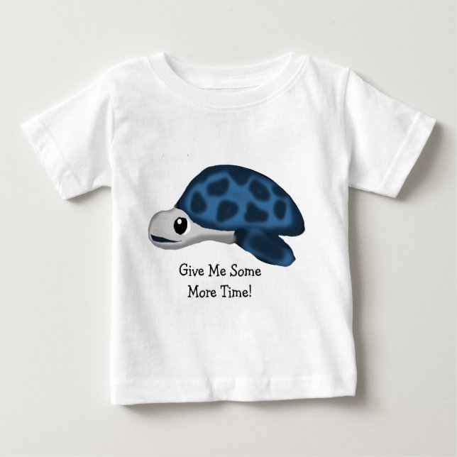 Camiseta De Bebé Tortuga un poco más de tiempo (Anverso)
