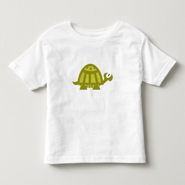 Camiseta De Bebé Tortuga verde (Anverso)