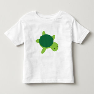 Camiseta De Bebé Tortuga verde linda