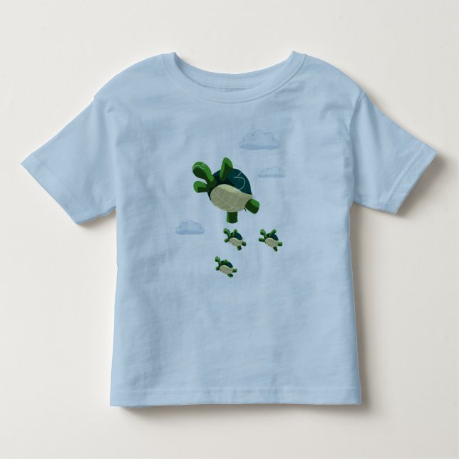 Camiseta De Bebé Tortuga voladora (Anverso)