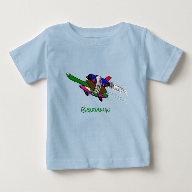 Camiseta De Bebé Tortuga voladora (Anverso)