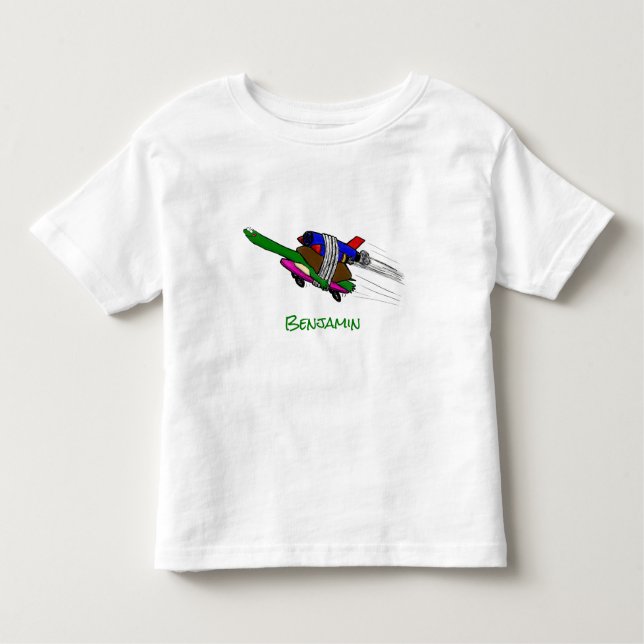 Camiseta De Bebé Tortuga voladora (Anverso)