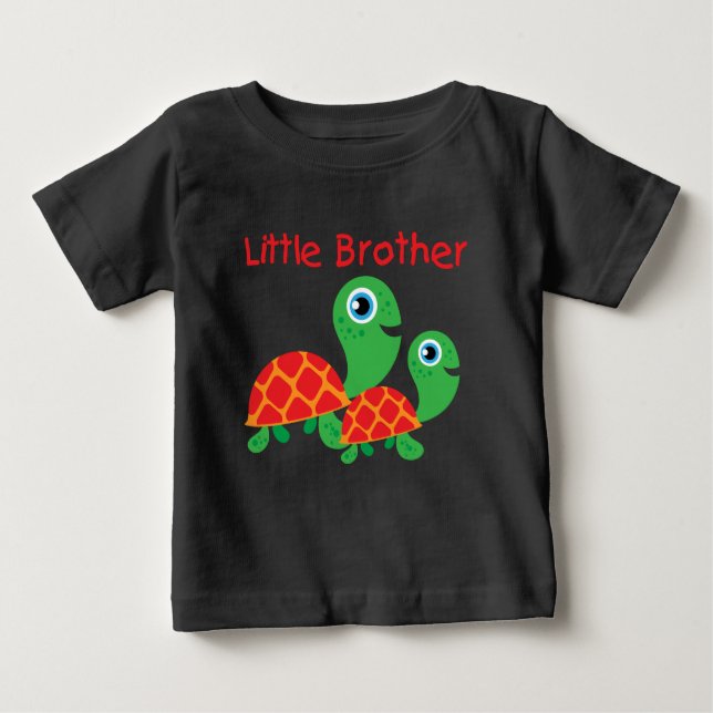 Camiseta De Bebé Tortugas Hermano Pequeño (Anverso)