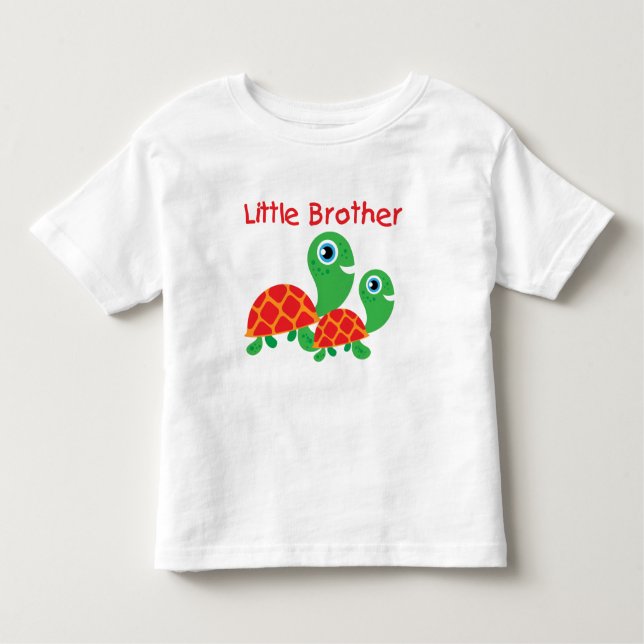 Camiseta De Bebé Tortugas Hermano Pequeño (Anverso)
