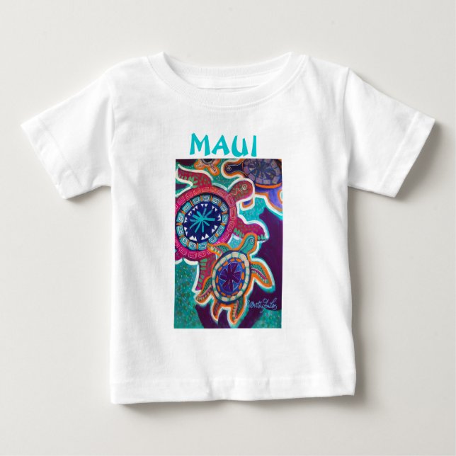 Camiseta De Bebé Tortugas marinas Tee - para los niños (Anverso)