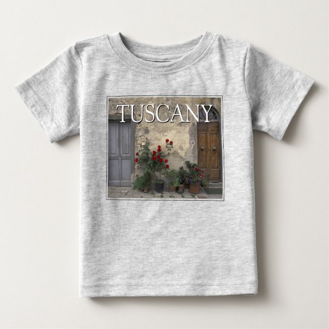 Camiseta De Bebé Toscana, Italia | Puerta toscana (Anverso)