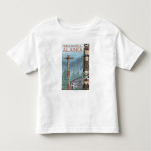 Camiseta De Bebé Tótemes de Alaska - Wrangell Alaska
