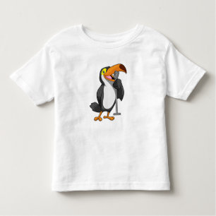 Camiseta De Bebé Toucan en la música con micrófono