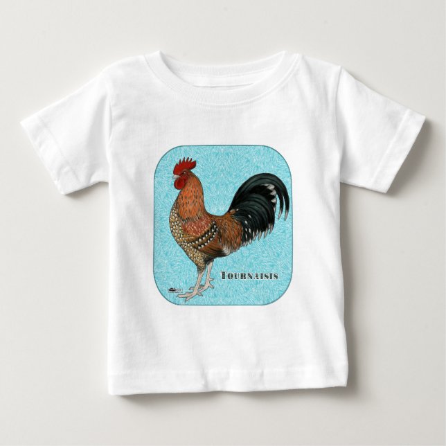 Camiseta De Bebé Tournaisis Rooster (Anverso)