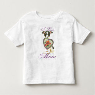 Camiseta De Bebé Toy Fox Terrier Heart Mom