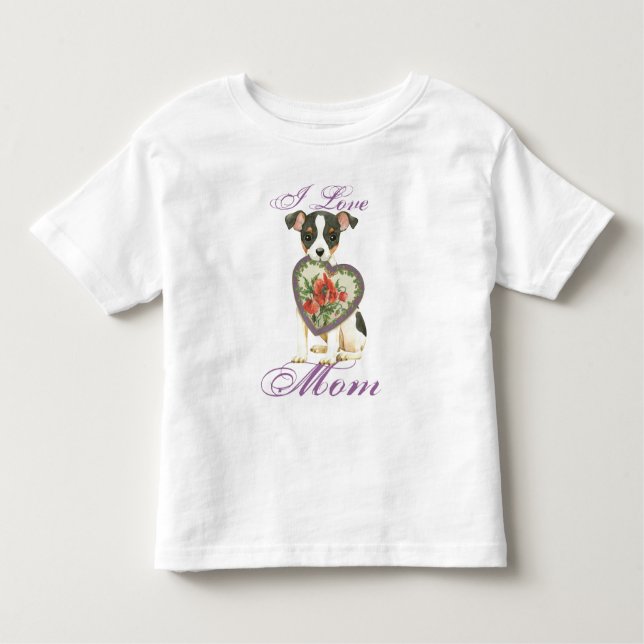 Camiseta De Bebé Toy Fox Terrier Heart Mom (Anverso)
