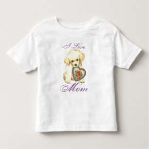 Camiseta De Bebé Toy Poodle Heart Mom