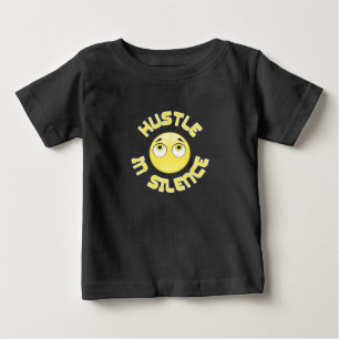 Camiseta De Bebé trabaja en silencio, sonríe lindo