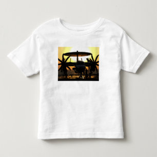 Camiseta De Bebé Trabajo de los marineros sobre un avión de E-2C