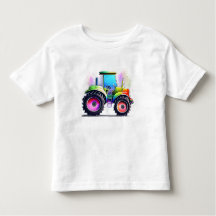 Tractor arcoiris espumoso para niños y chicas
