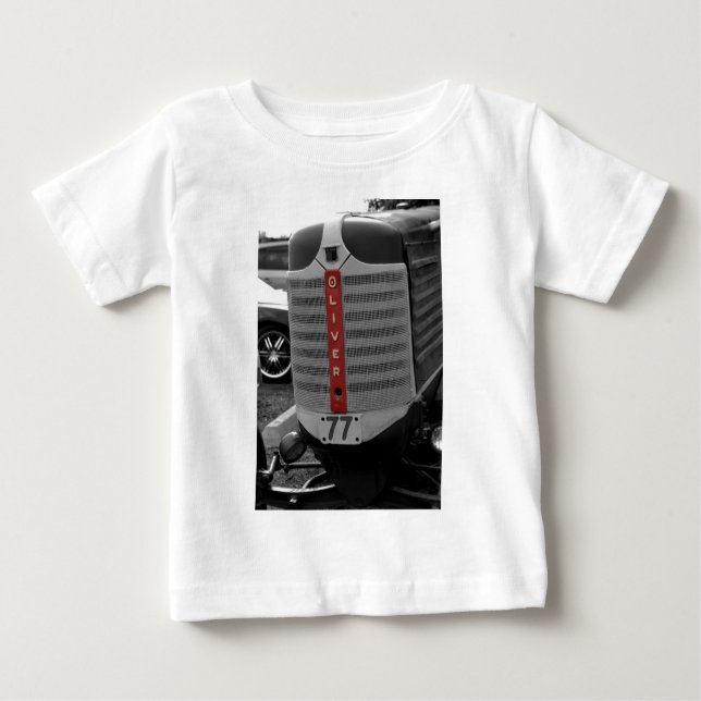 Camiseta De Bebé Tractor de Oliverio (Anverso)