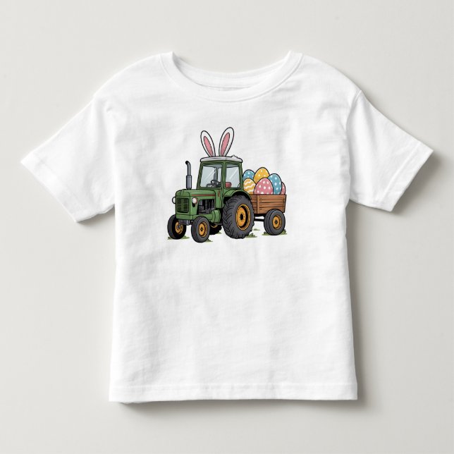 Camiseta De Bebé Tractor de Pascua (Anverso)