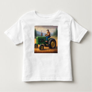 Camiseta De Bebé Tractor de pie grande