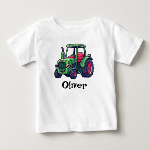 Camiseta De Bebé Tractor de Sandía Adorable