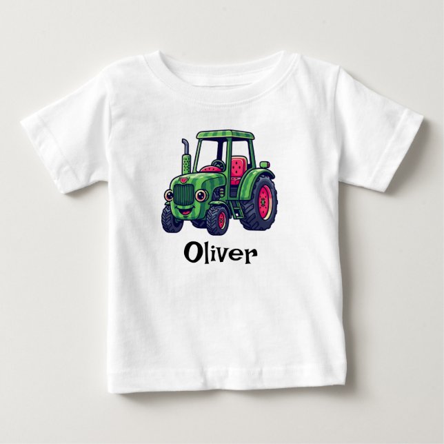 Camiseta De Bebé Tractor de Sandía Adorable (Anverso)