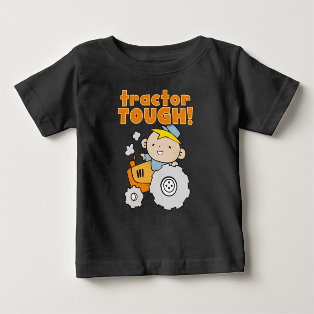 Camiseta De Bebé Tractor duro (Anverso)