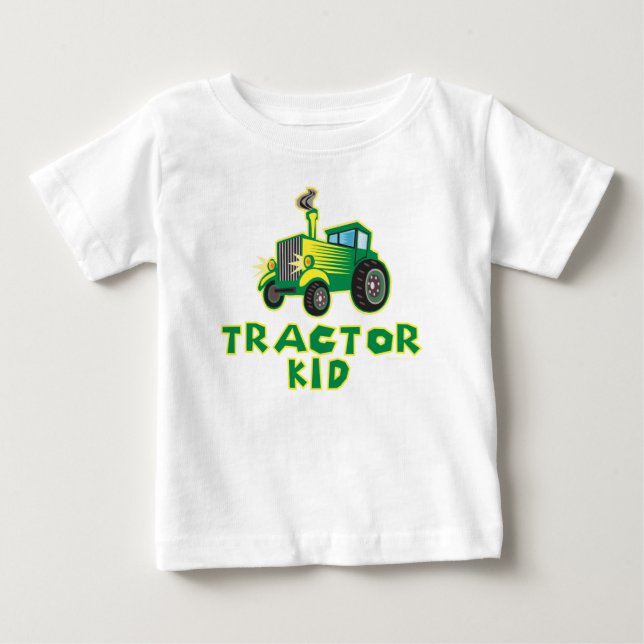 Camiseta De Bebé Tractor Kid (Anverso)
