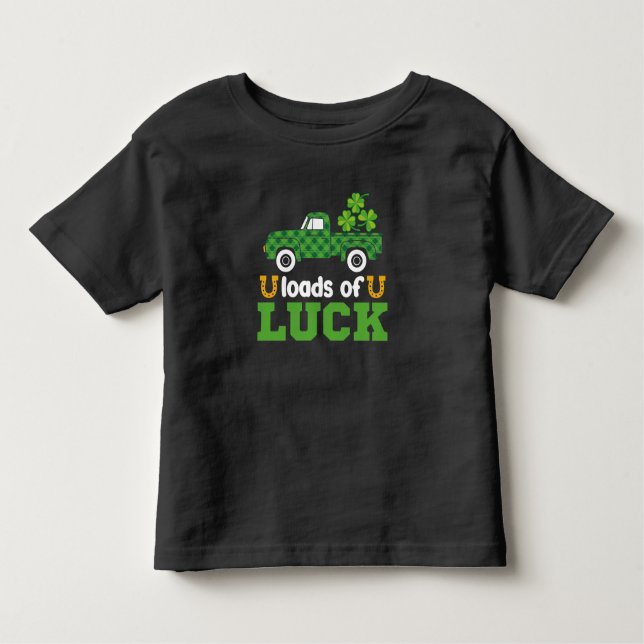 Camiseta De Bebé Tractor Niños Suerte De San Patricio Niños (Anverso)