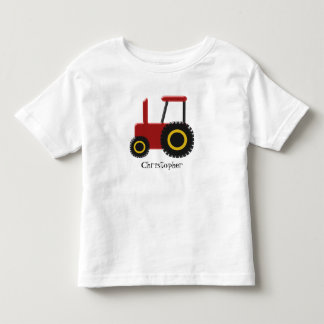 Camiseta De Bebé Tractor rojo