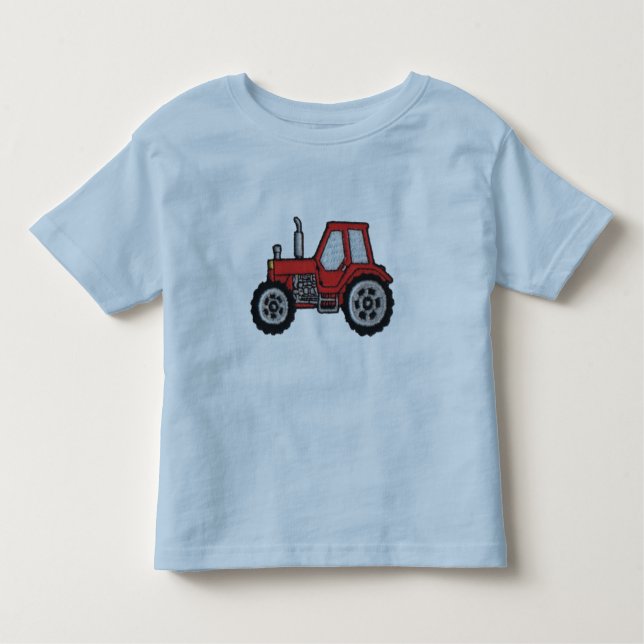 Camiseta De Bebé Tractor rojo (Anverso)