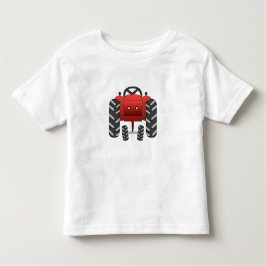 Camiseta De Bebé Tractor rojo