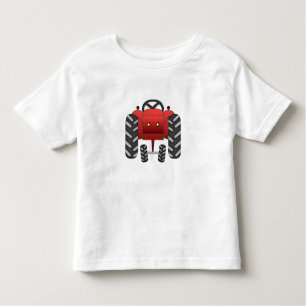 Camiseta De Bebé Tractor rojo