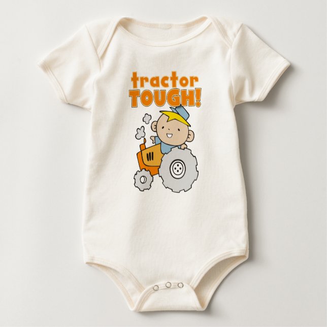 Camiseta De Bebé Tractor Tough (Anverso)