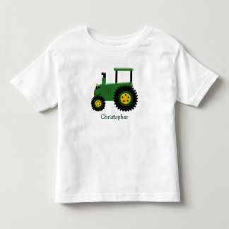 Camiseta De Bebé Tractor verde personalizado