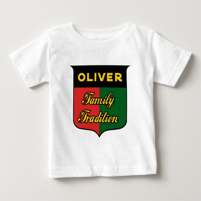 Camiseta De Bebé Tradición familiar de Oliver (Anverso)