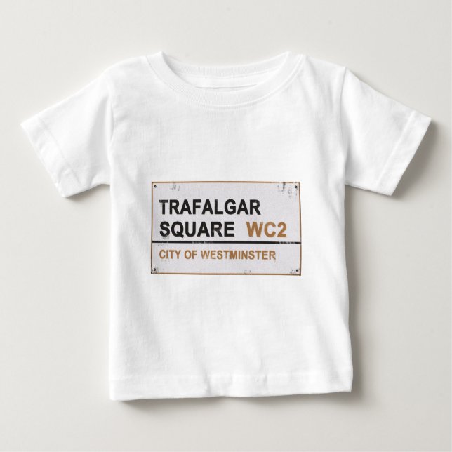 Camiseta De Bebé Trafalgar Square London - Signo de época (Anverso)