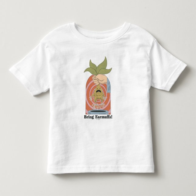 Camiseta De Bebé ¡Traigan orejeras! Gráfico de Mandrake gritando (Anverso)