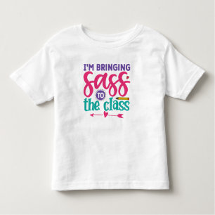 Camiseta De Bebé Traigo Sass a la clase de preescolar