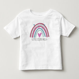 Camiseta De Bebé traje a juego de hermanita arcoíris