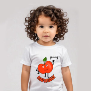 Camiseta De Bebé Traje de bebé de manzana roja