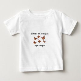 Camiseta De Bebé Traje de bebé Mariposas Bebé Cute