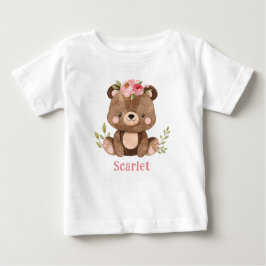 Camiseta De Bebé Traje de bebé para Chica de oso de Woodland person