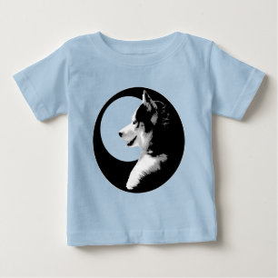 Camiseta De Bebé Traje de cuerpo de cachorro de Husky Regalos de be