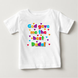 Camiseta De Bebé Traje de cuerpo entero para bebé Dada que Dios me 