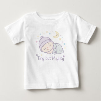 Camiseta De Bebé Traje de cuerpo para bebé lindo, pequeño pero pode