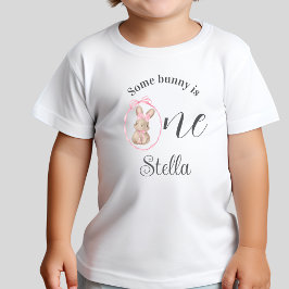 Camiseta De Bebé Traje de cumpleaños de Some Bunny T-Shirt 1er cump