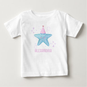Camiseta De Bebé Traje de fiesta de niña de 1er bajo el mar estrell