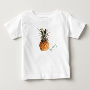 Camiseta De Bebé Traje de neón de piña delicioso