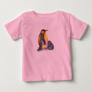 Camiseta De Bebé Traje de pingüinos para bebé, rosa