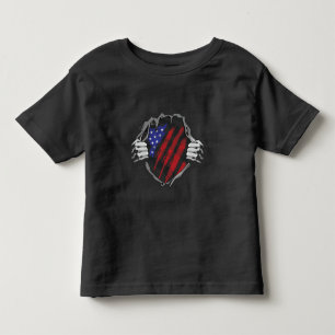 Camiseta De Bebé Traje de superhéroe de EE. UU. Bandera